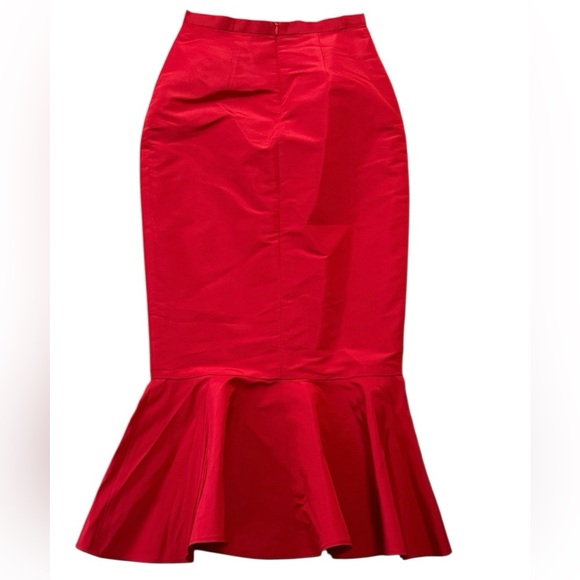 Damaris Bailey Rubina Red Mermaid Skirt Cocktail Party Event Wedding Size XS - Picture 6 of 10
